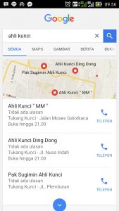 google localization result